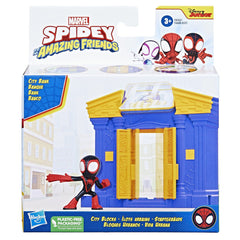 Spidey prietenii extraordinari city bloks set de constructie banca, Hasbro - Publisol.ro