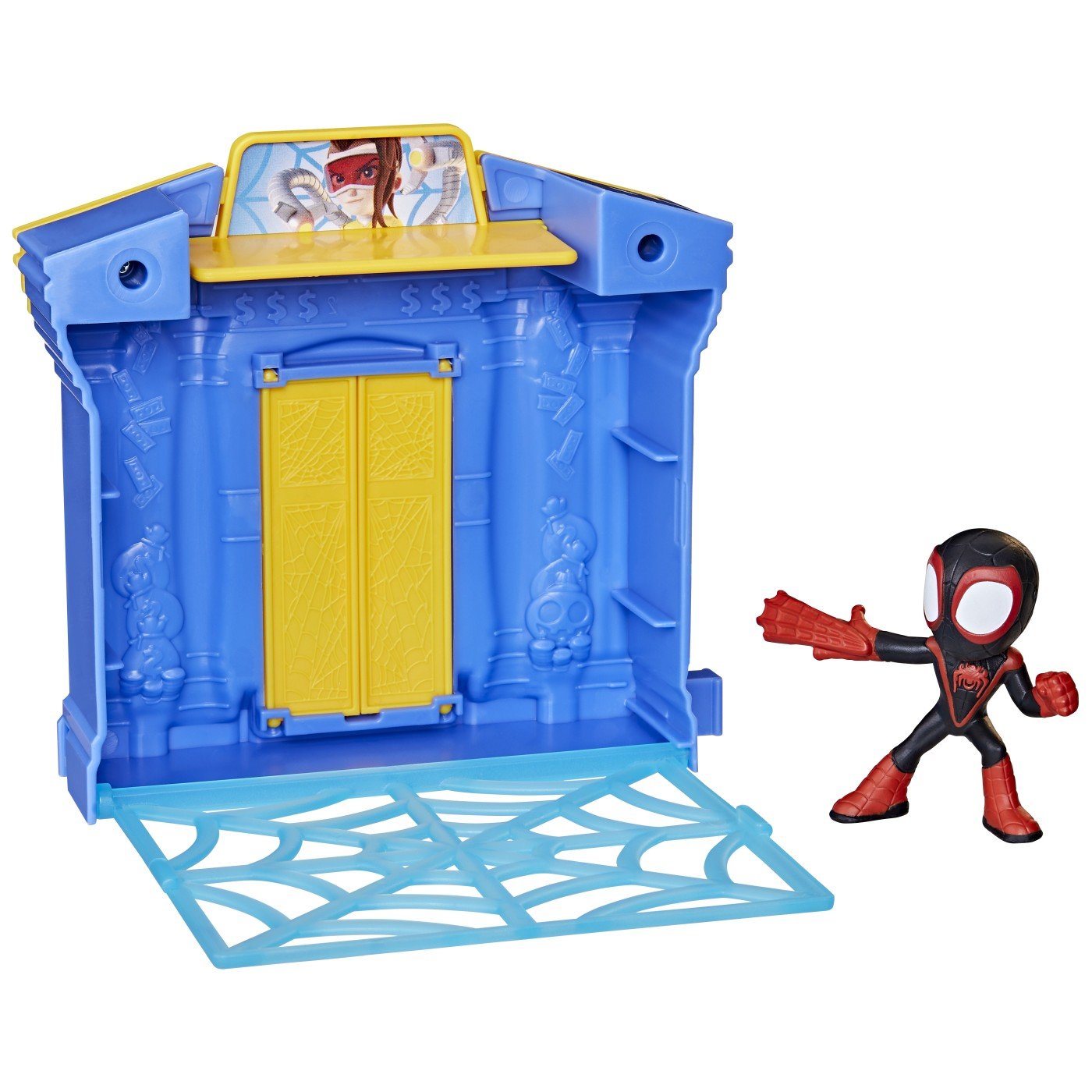 Spidey prietenii extraordinari city bloks set de constructie banca, Hasbro - Publisol.ro