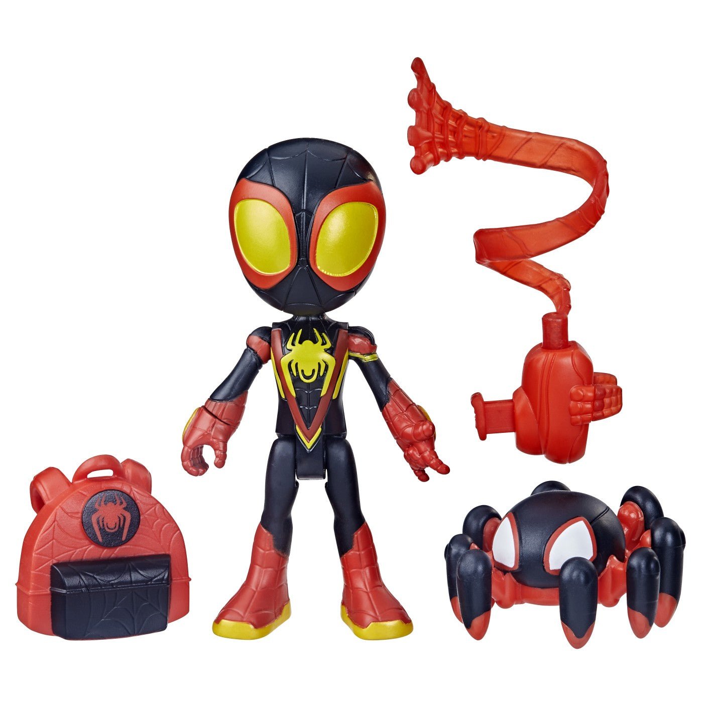 Spidey prietenii extraordinari set figurina miles morales spider man 10cm si accesorii, Hasbro - Publisol.ro