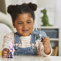 Spidey si prietenii marvel dino webs ghost-spider si rhino dino, Hasbro - Publisol.ro
