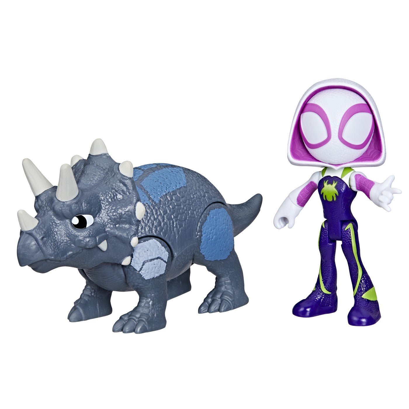 Spidey si prietenii marvel dino webs ghost-spider si rhino dino, Hasbro - Publisol.ro