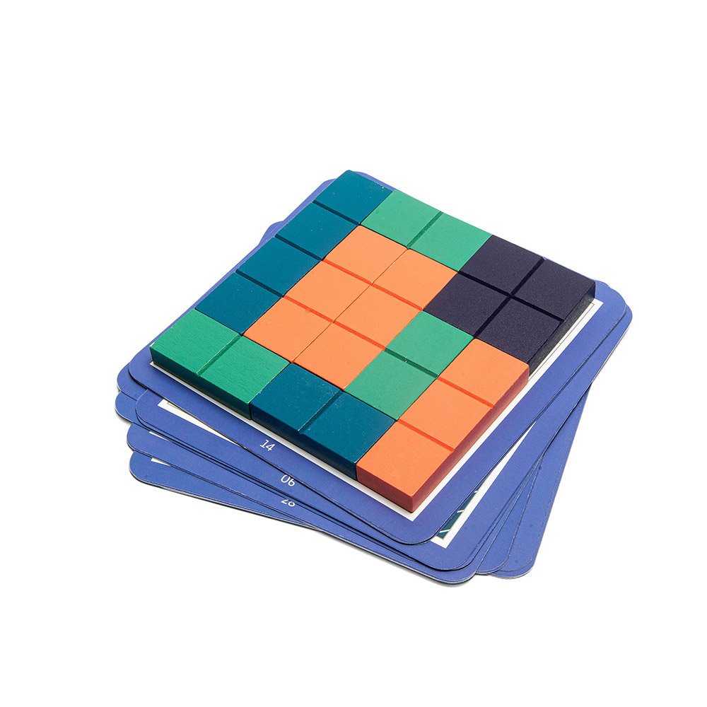 Square Puzzle, joc de logica din lemn, BS Toys - Publisol.ro