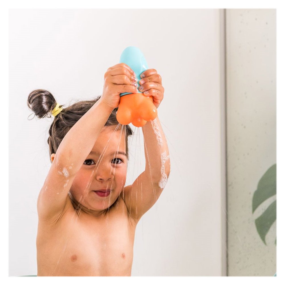 Squeezi Rocket, jucarie stropitoare de baie din silicon, Quut Toys - Publisol.ro