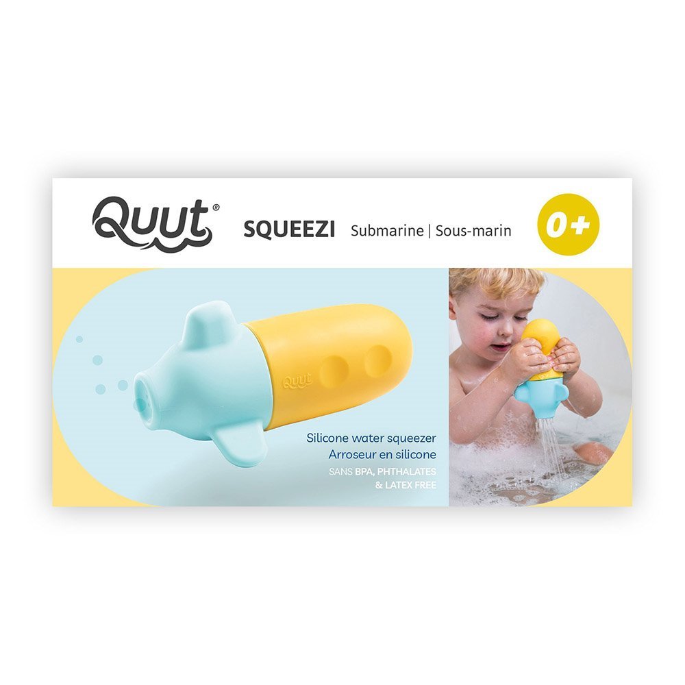 Squeezi Submarine, jucarie stropitoare de baie din silicon, Quut Toys - Publisol.ro