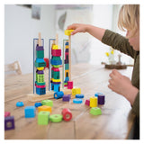 Stack Towers, joc de insirare cu modele de sortare, BS Toys - Publisol.ro