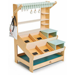 Standul vanzatorului din piata, din lemn premium - Tender Leaf Toys - Publisol.ro