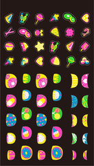 Stickere pentru unghii fosforescente - Cookie - Avenir - Publisol.ro