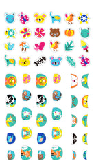 Stickere pentru unghii cu sclipici - Animale - Avenir