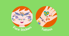 Stickere si tatuaje pentru fata - set parinte-copil - distractie in familie - Avenir