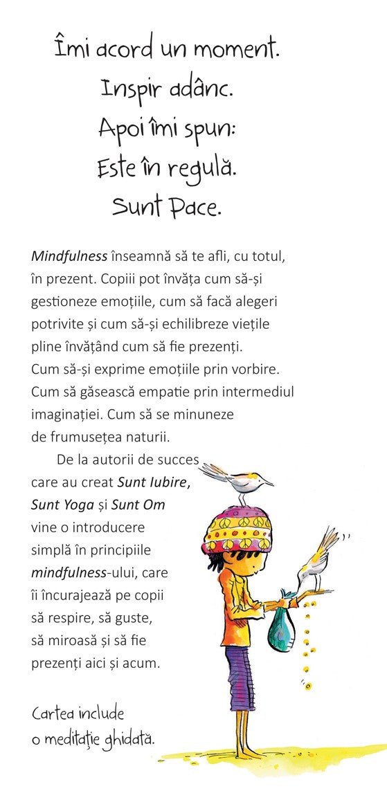 Sunt Pace - o carte despre mindfulness, de Susan Verde, ilustrator Peter H. Reynolds - Publisol.ro