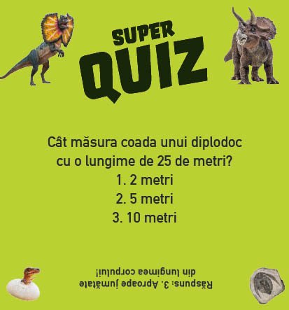 SuperQuiz - Dinozauri, de Aurore Meyer KIDZ - Publisol.ro