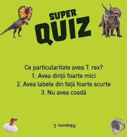 SuperQuiz - Dinozauri, de Aurore Meyer KIDZ - Publisol.ro