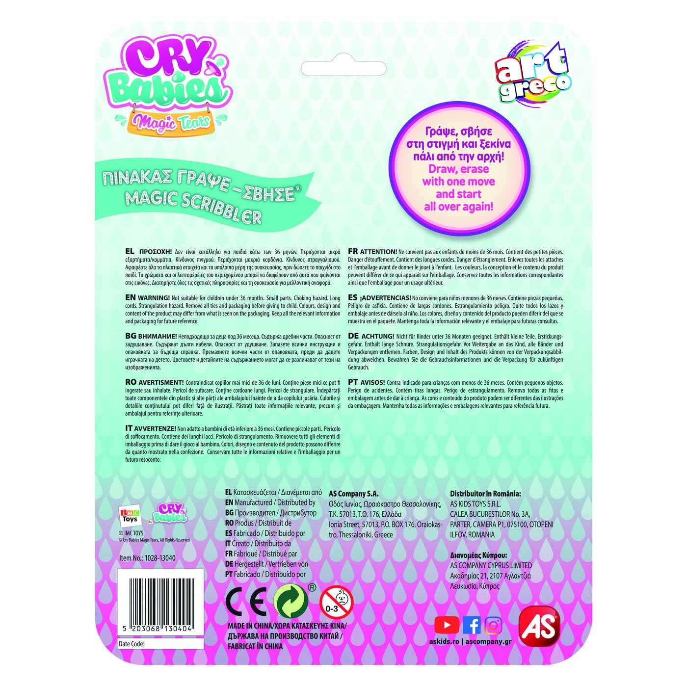 Tabla de scris cry babies magic scribbler, AS - Publisol.ro