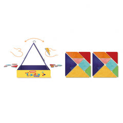 Tangram magnetic - Battle kit, 2 jucatori - mierEdu