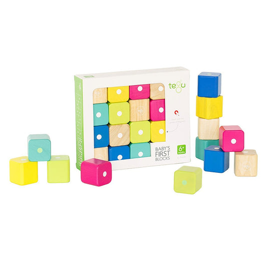 Tegu Baby, primele blocuri din lemn magnetic, 15 buc. - Publisol.ro