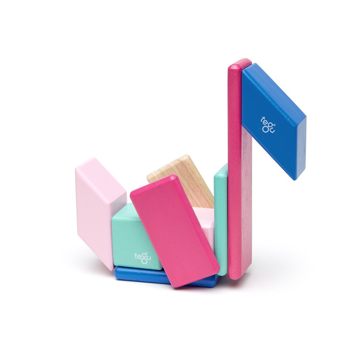 Tegu Blossom, set 14 piese din lemn magnetic - Publisol.ro