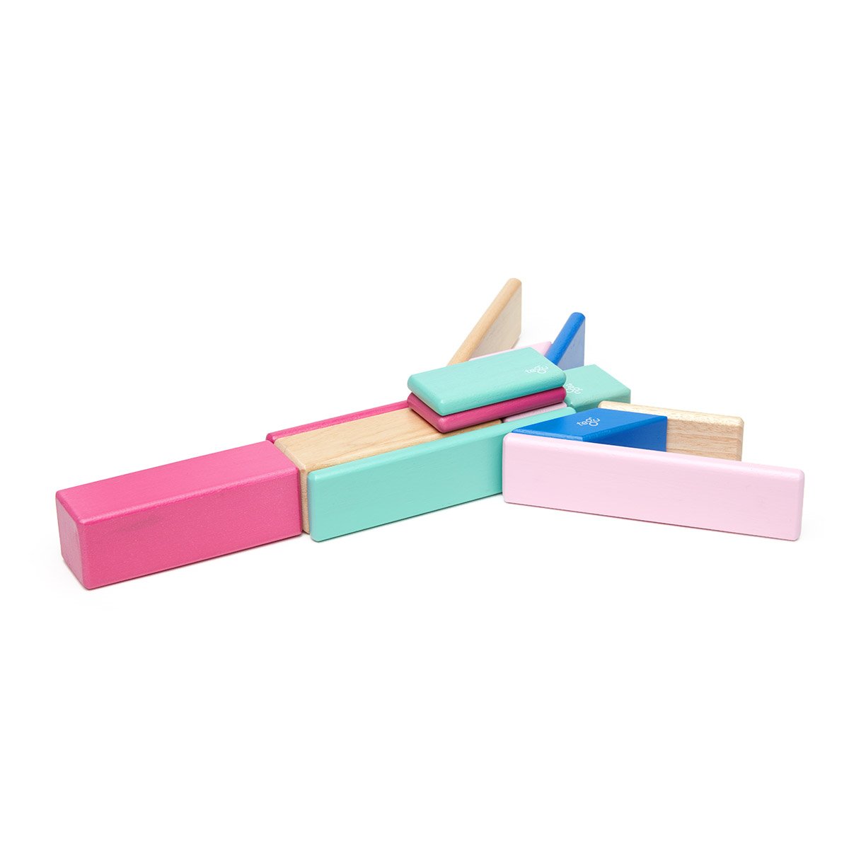 Tegu Blossom, set 14 piese din lemn magnetic - Publisol.ro