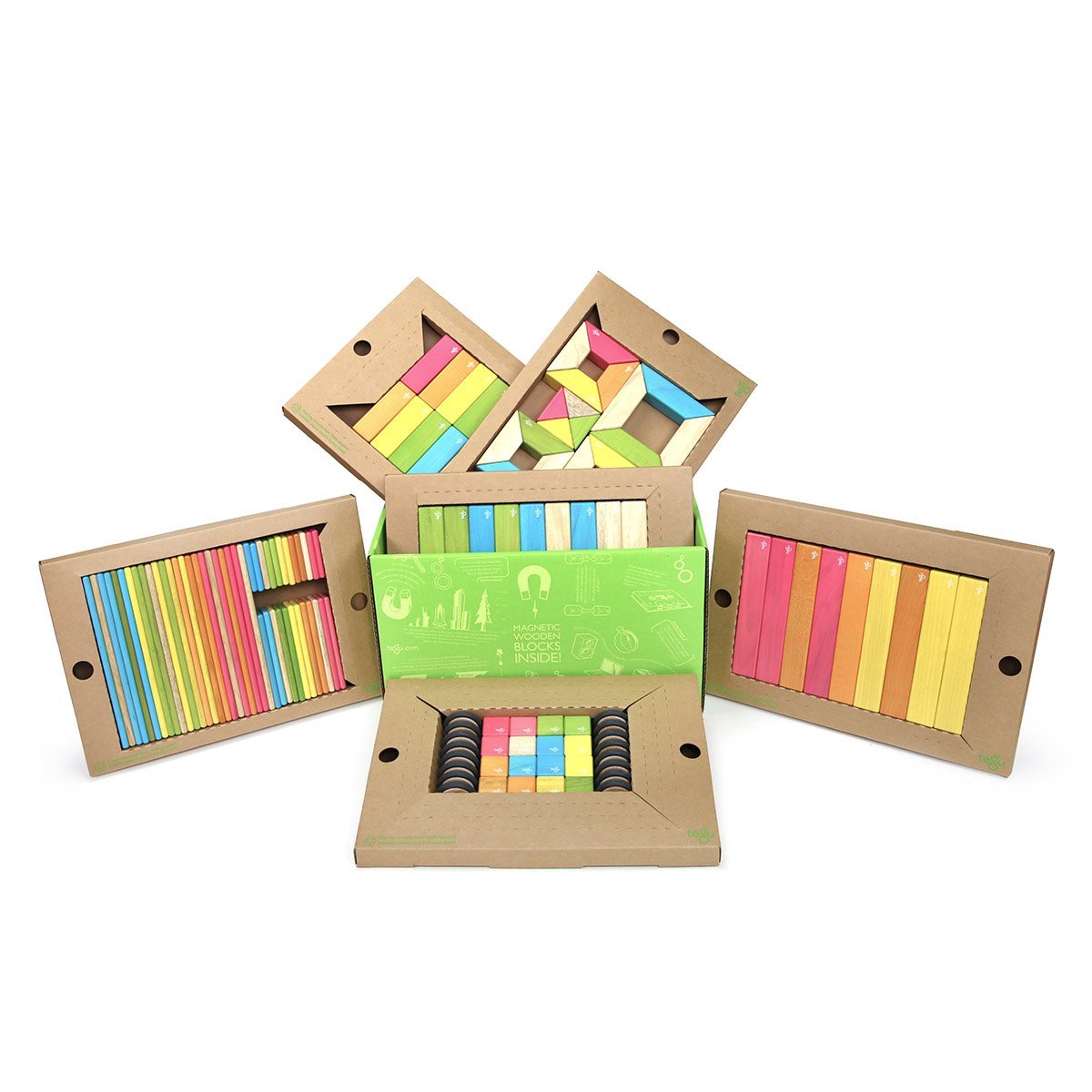 Tegu Classroom, set 130 piese din lemn magnetic - Publisol.ro