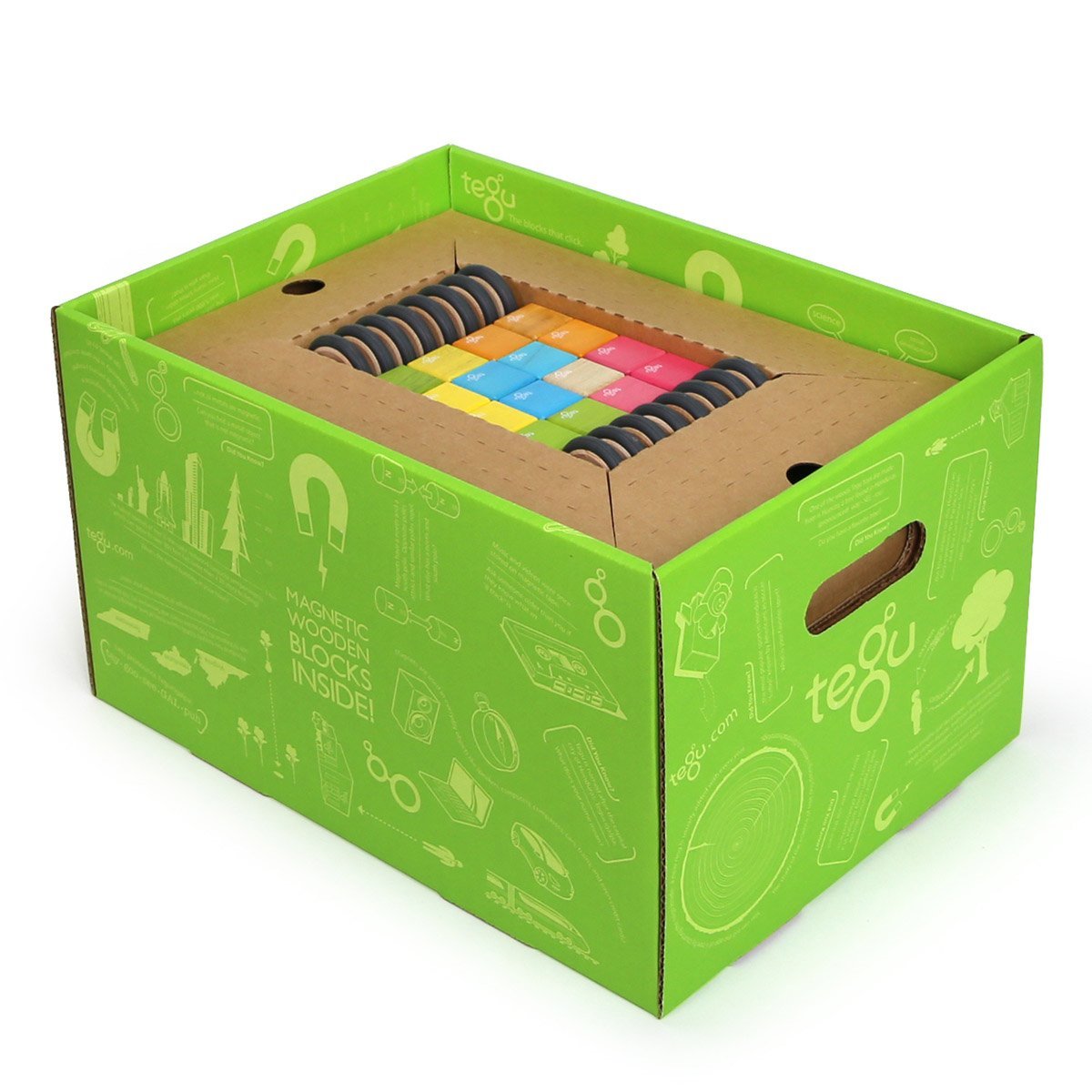 Tegu Classroom, set 130 piese din lemn magnetic - Publisol.ro