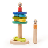 Tegu Stacker, set din lemn magnetic - Publisol.ro