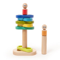 Tegu Stacker, set din lemn magnetic - Publisol.ro