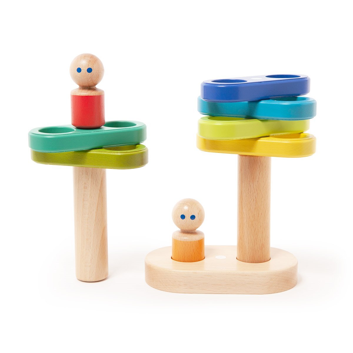 Tegu Stacker, set din lemn magnetic - Publisol.ro