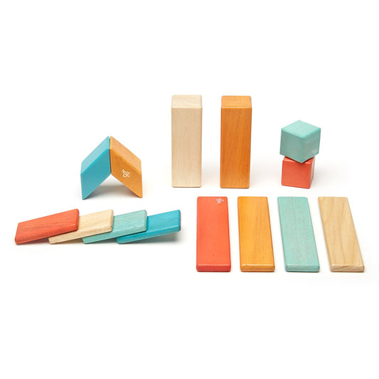 Tegu Sunset, set 14 piese din lemn magnetic - Publisol.ro