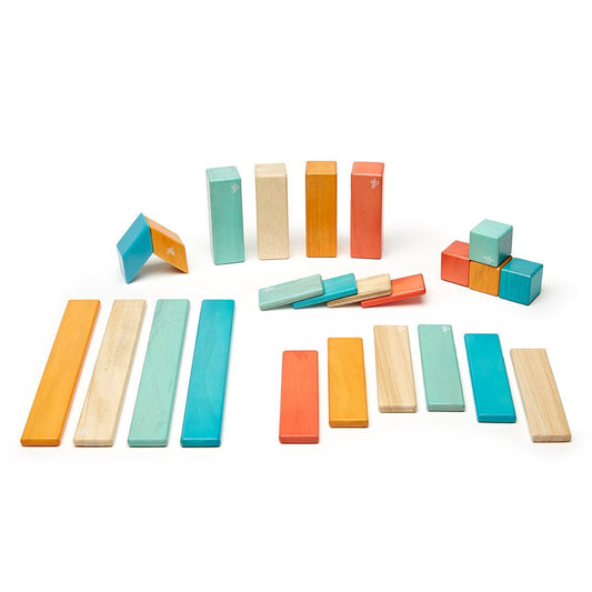 Tegu Sunset, set 24 piese din lmn magnetic - Publisol.ro