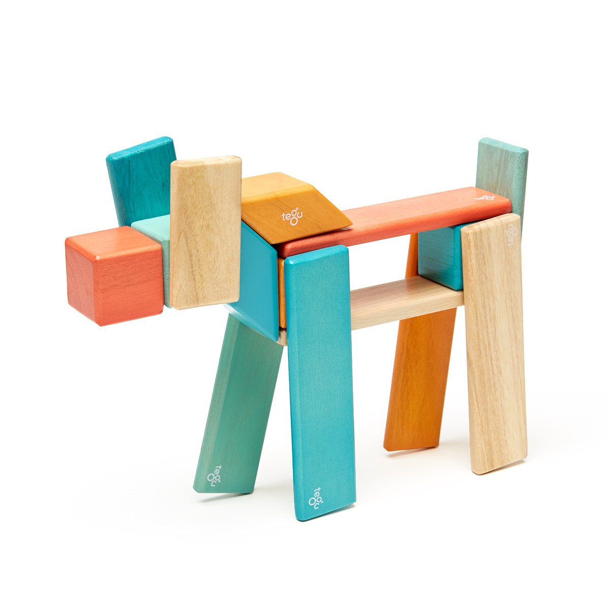 Tegu Sunset, set 24 piese din lmn magnetic - Publisol.ro