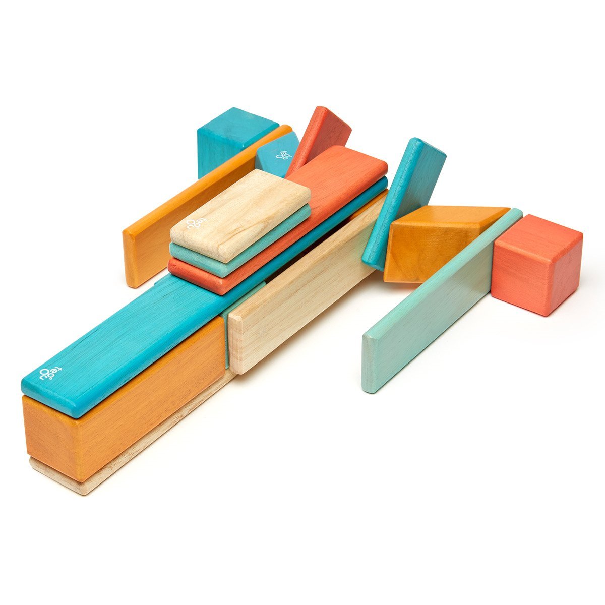 Tegu Sunset, set 24 piese din lmn magnetic - Publisol.ro