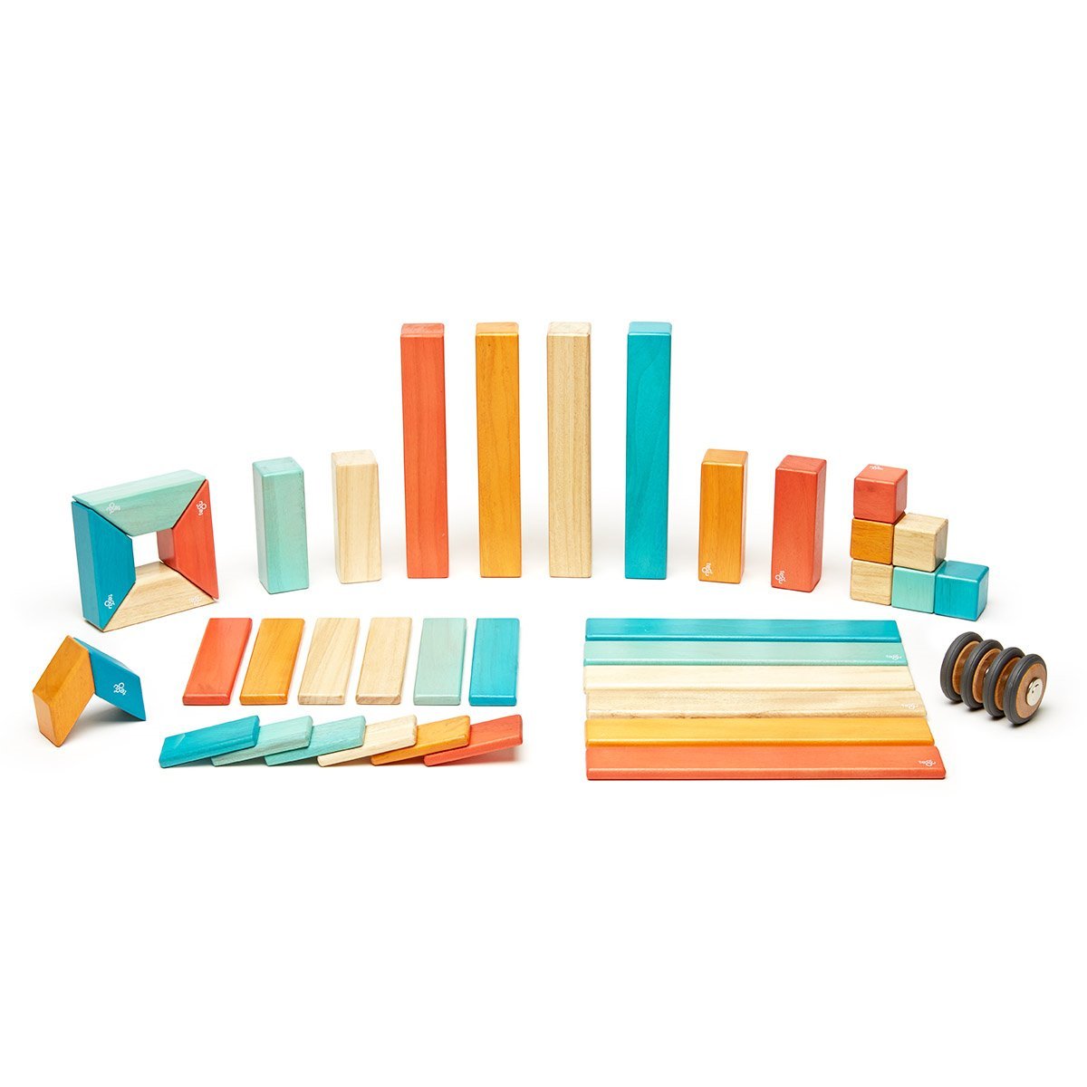 Tegu Sunset, set 42 piese din lemn magnetic - Publisol.ro