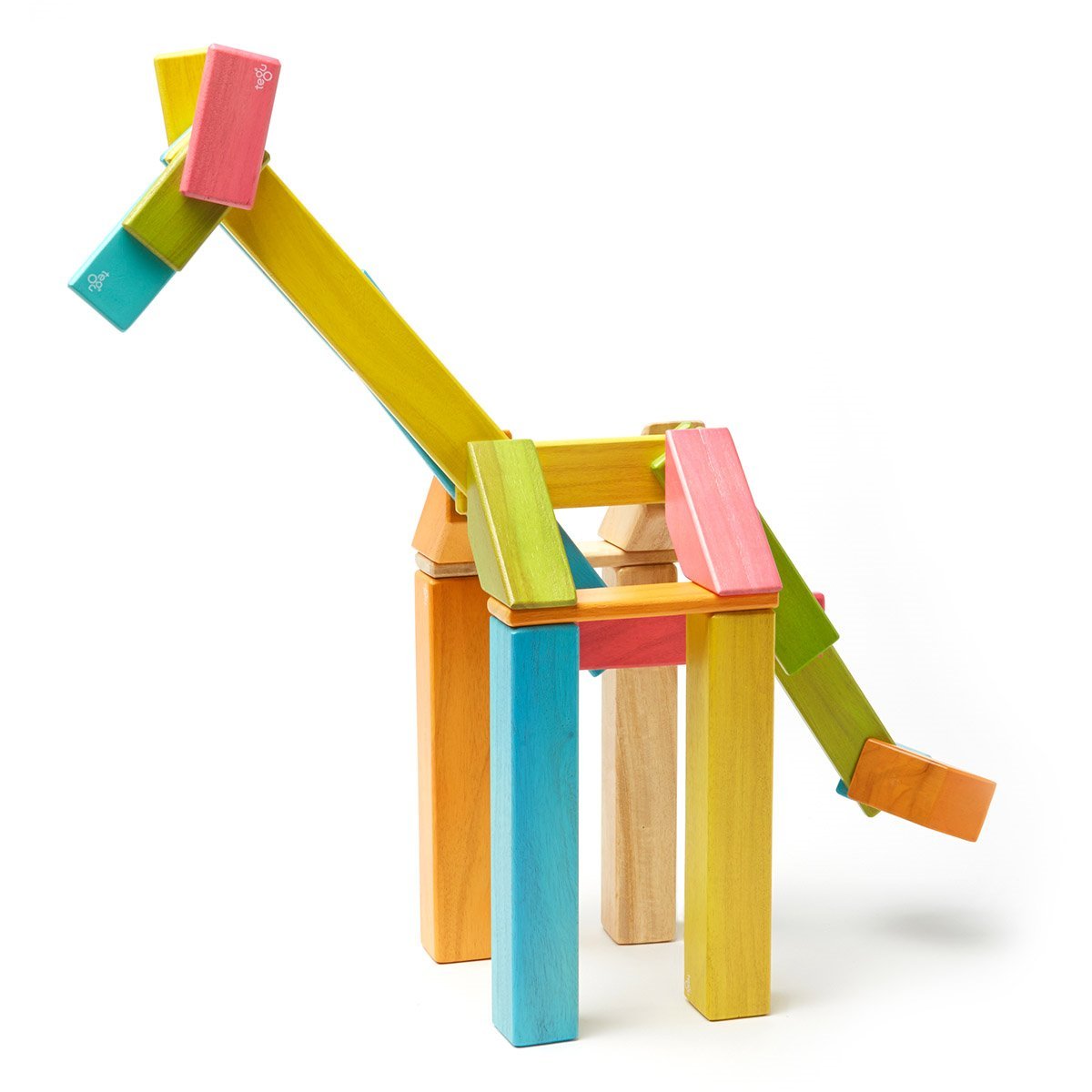 Tegu Tints, set 42 piese din lemn magnetic - Publisol.ro