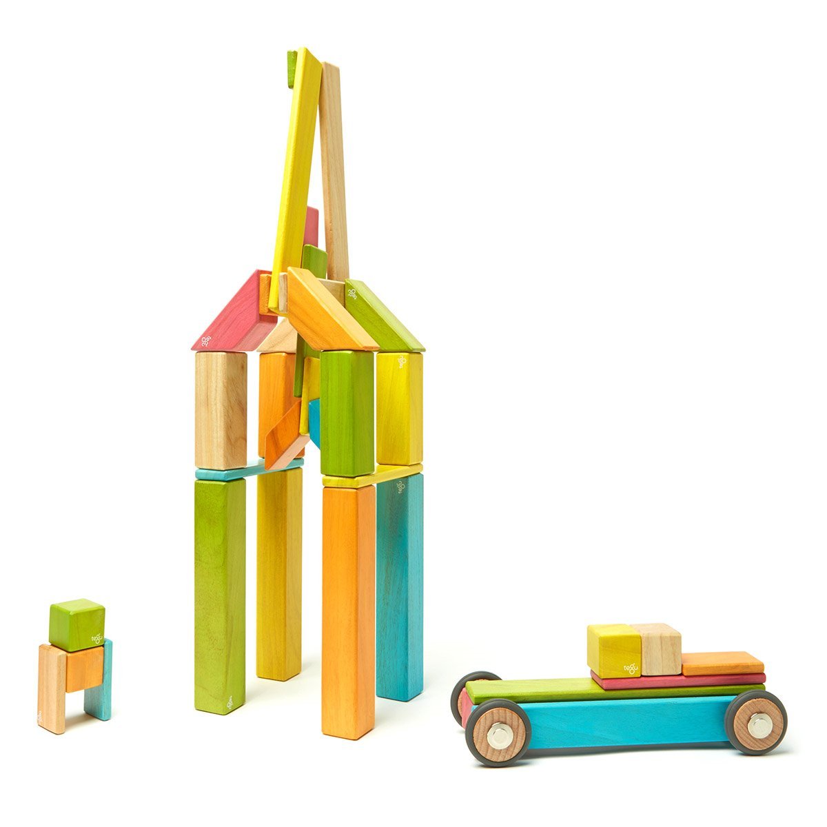 Tegu Tints, set 42 piese din lemn magnetic - Publisol.ro