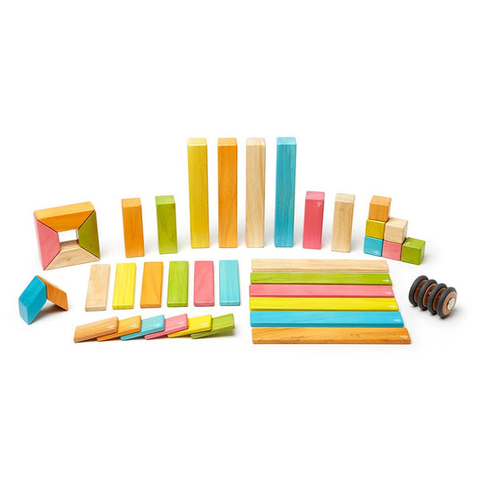 Tegu Tints, set 42 piese din lemn magnetic - Publisol.ro