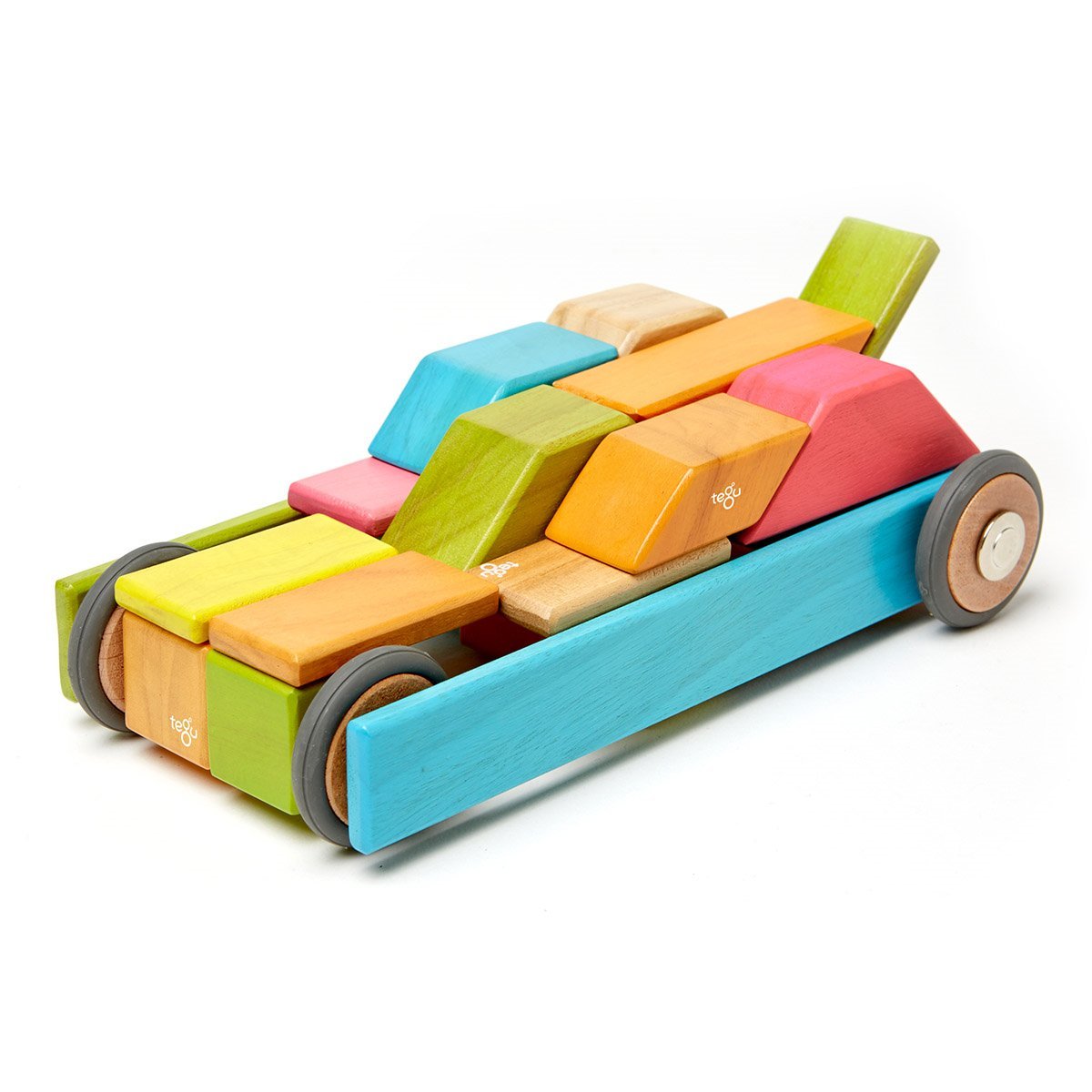 Tegu Tints, set 42 piese din lemn magnetic - Publisol.ro