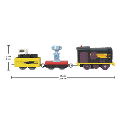 Thomas locomotiva motorizata diesel cu 2 vagoane, Mattel - Publisol.ro