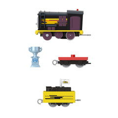 Thomas locomotiva motorizata diesel cu 2 vagoane, Mattel - Publisol.ro