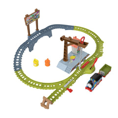 Thomas set de joaca cu locomotiva motorizata thomas livreaza vopseaua, Mattel - Publisol.ro
