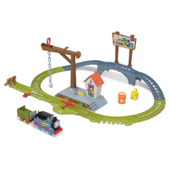 Thomas set de joaca cu locomotiva motorizata thomas livreaza vopseaua, Mattel - Publisol.ro