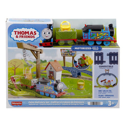 Thomas set de joaca cu locomotiva motorizata thomas livreaza vopseaua, Mattel - Publisol.ro