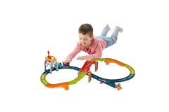 Thomas set de joaca cu locomotiva push along diesel si accesorii, Mattel - Publisol.ro