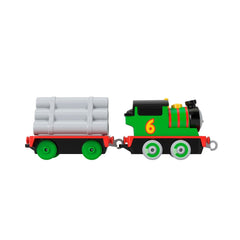 Thomas set de joaca cu locomotiva push along percy si accesorii, Mattel - Publisol.ro