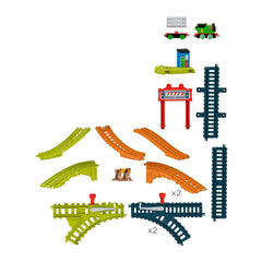 Thomas set de joaca cu locomotiva push along percy si accesorii, Mattel - Publisol.ro
