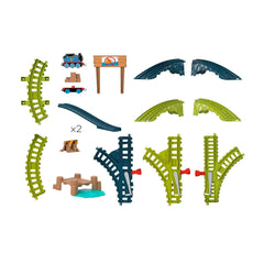 Thomas set de joaca cu locomotiva push along thomas si accesorii, Mattel - Publisol.ro