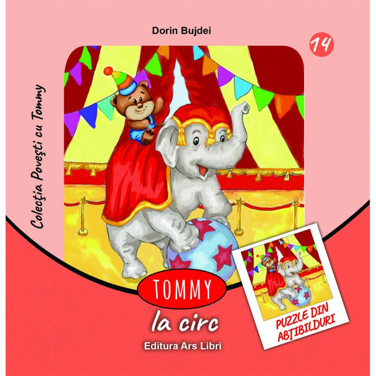 Tommy la circ - puzzle din abtibilduri, de Dorin Bujdei