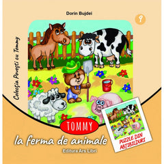 Tommy la ferma de animale - puzzle din abtibilduri, de Dorin Bujdei