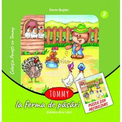 Tommy la ferma de pasari - puzzle din abtibilduri, de Dorin Bujdei