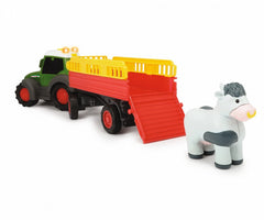 Tractoras cu remorca pentru animale cu figurina vacuta, Simba - Publisol.ro