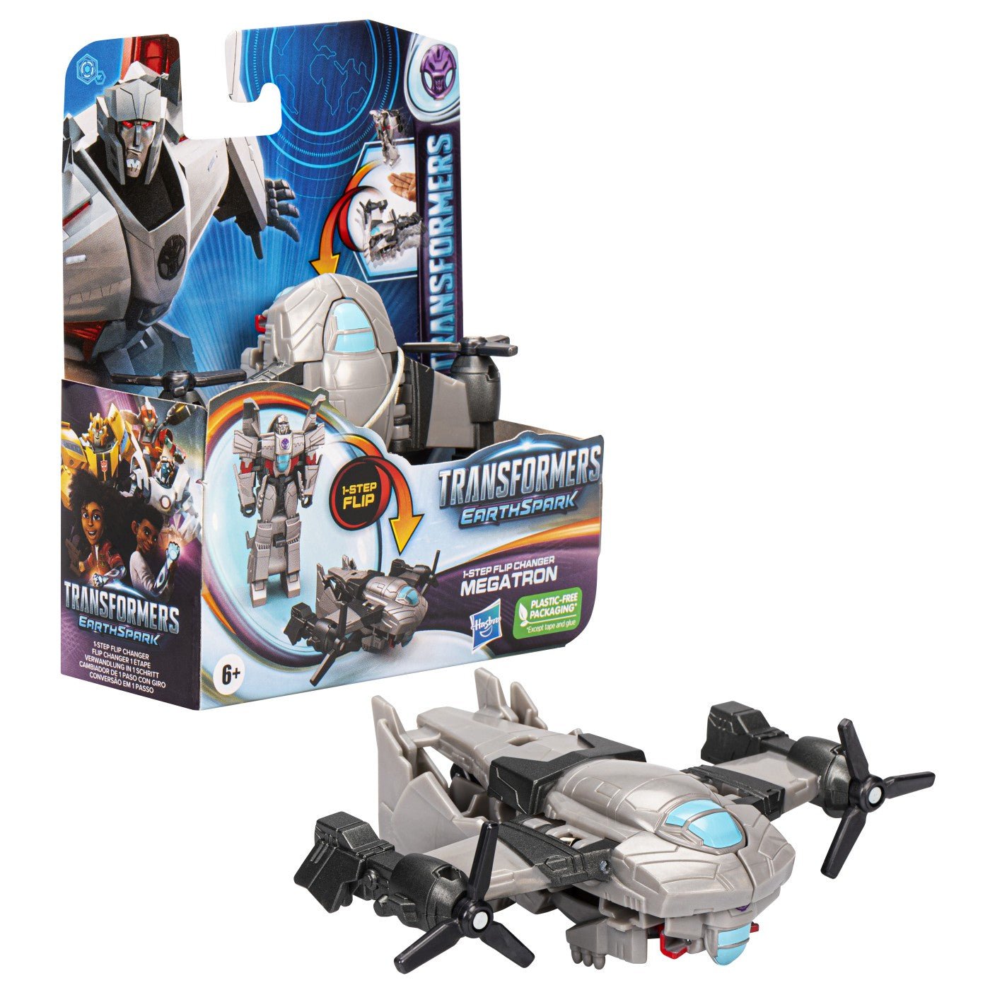 Transformers 7 earthspark figurina transformabila mega tron 6cm, Hasbro - Publisol.ro