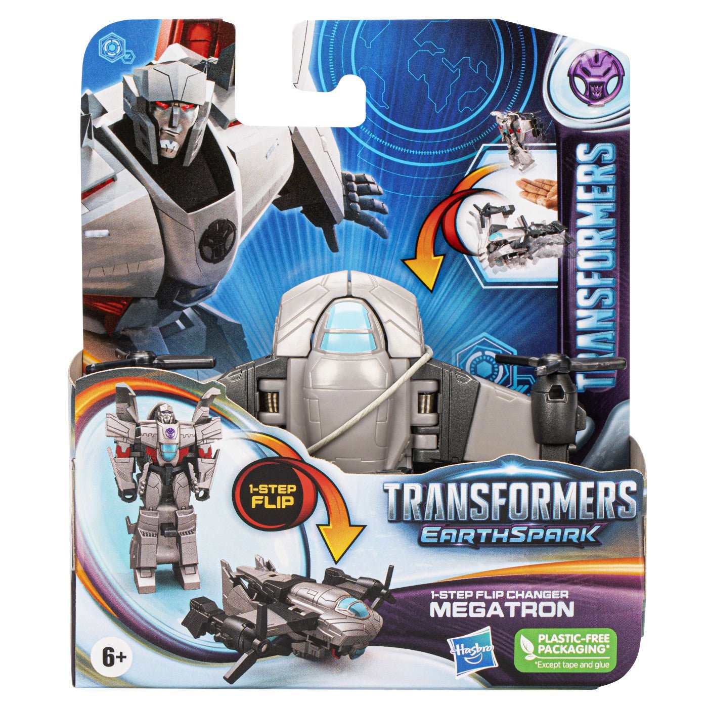 Transformers 7 earthspark figurina transformabila mega tron 6cm, Hasbro - Publisol.ro